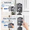 zafano Door Lock with 2 Lever Handles - Keyless Entry