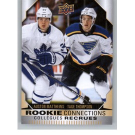 2023-24 Upper Deck TH Duos Rookie Connections #RC7 Auston Matthews Tage Thompson Hockey Card