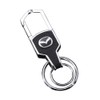 [HisAuto] Genuine Leather Car Logo Key Chain with Top Diamond,