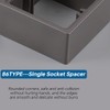 Acmerota Light Switch Surround 0.39IN/10MM Depth Single Socket Spacer Square
