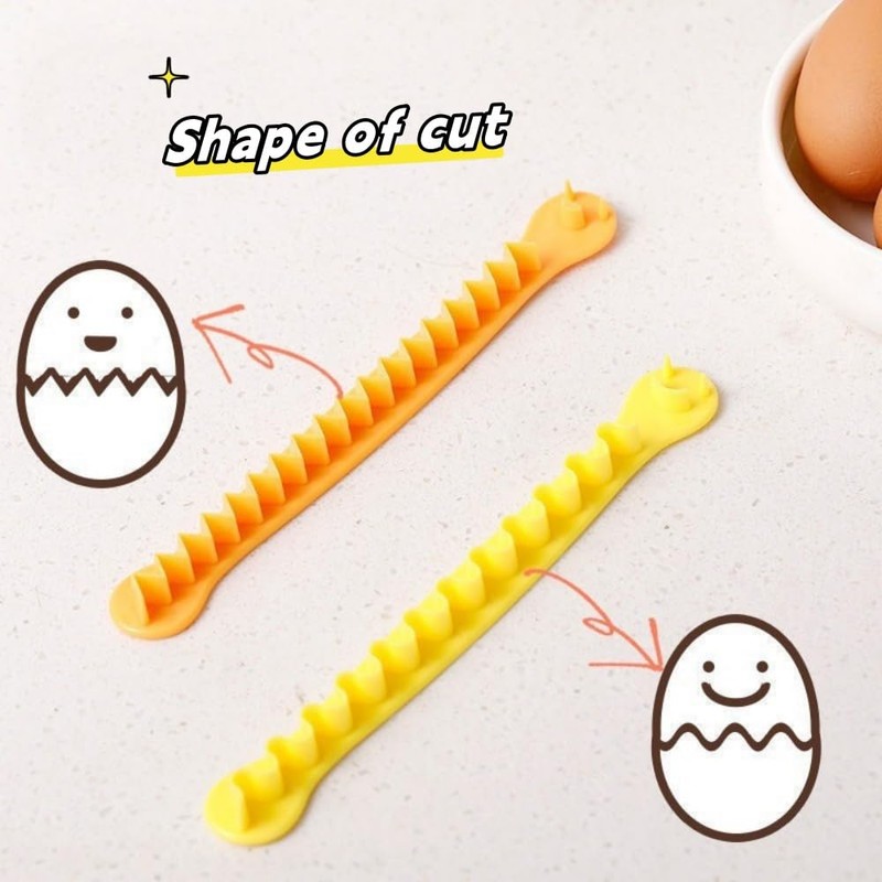 4PCS Fancy Cut Eggs Cutters Multipurpose Fancy Egg Slicer Multipurpose