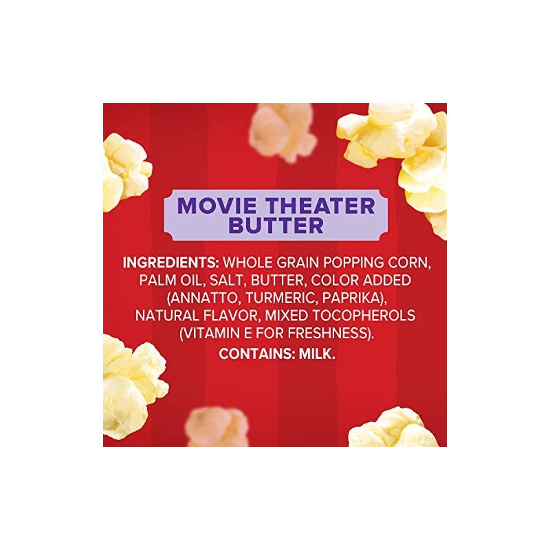 Orville Redenbacher Movie Theater Butter Popcorn 3.9 Ounce Pack of