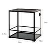 REPTIZOO 45 Gallon Glass Reptile Terrarium 24" x 18" x