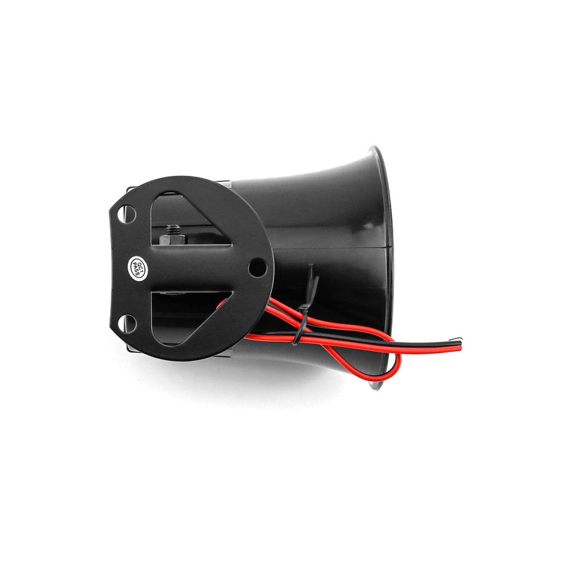 QWORK Electric Siren Horn, DC 12V Security Loud Wired Alarm