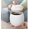 Mozacona Ceramic Jar Embossed Cat Candy Dish Sugar Bowl Storage
