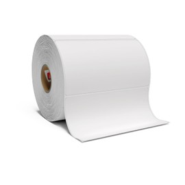 4” X 2" Direct Thermal Perforated Stickers Labels for Barcodes, Address, Small Business Labeling, Inventory and Color Coding - Compatible with Zebra, Rollo, Munbyn, and More (White, 12 Rolls)