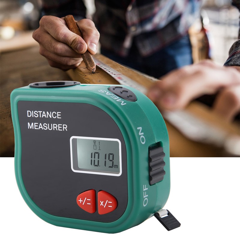 Handheld LCD Ultrasonic Distance Meter Measurement Electronic Tape Measure