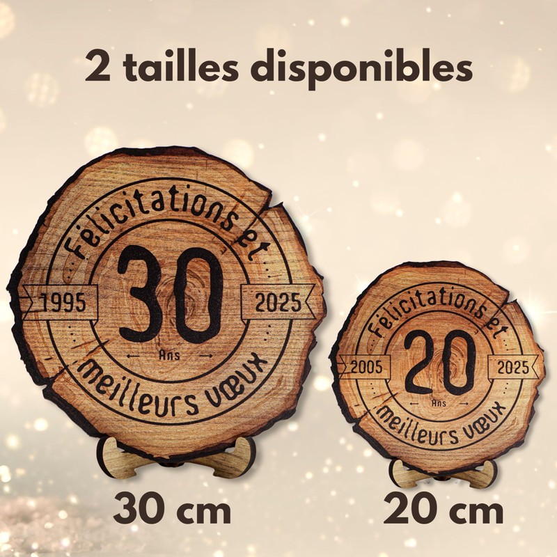 DARO Design - Wooden Disc - 90 Years - Size