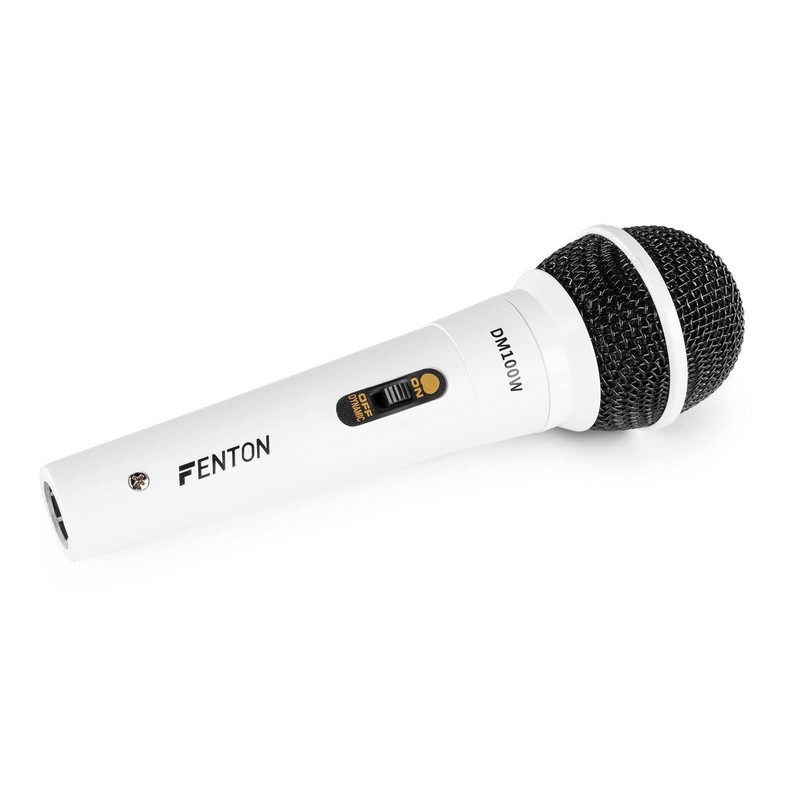 Fenton DM100W - Set of 2 White Microphones for Karaoke