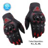 Bluelander Guantes Para Moto O Bicicleta Dedo Completo Negro-rojo