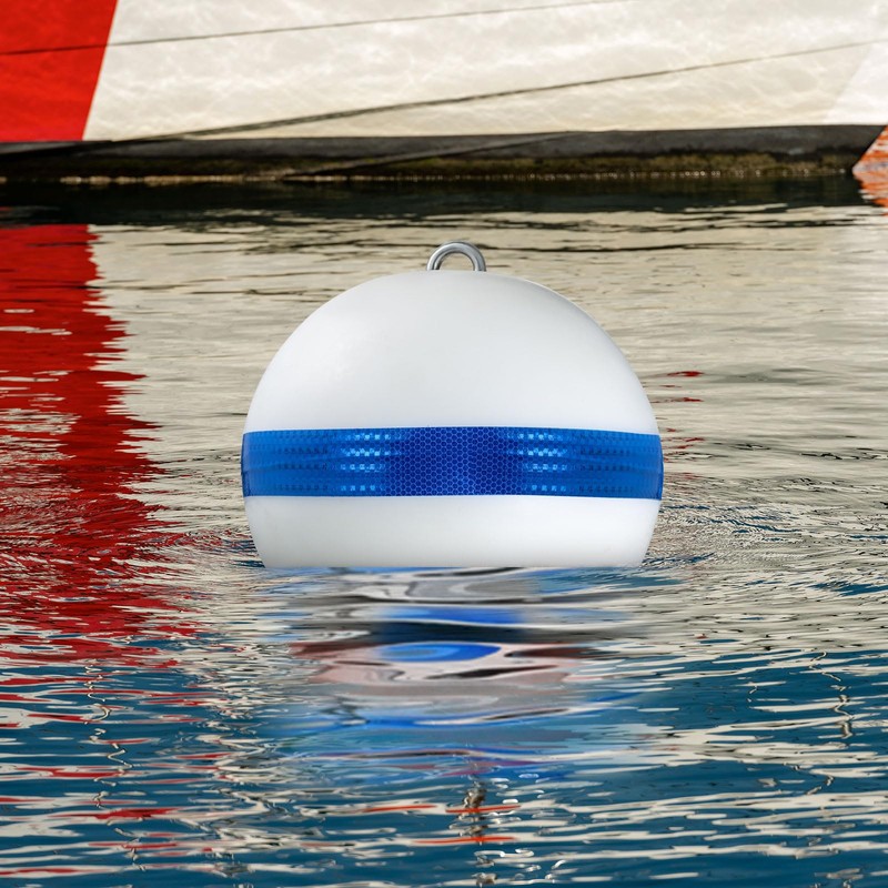 Tellegloww Moor Mooring Buoy for Boat White 12 Ball with