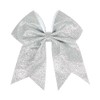 7" Large Glitter Cheer Hair Bows Clip for Girls and