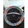 Designer Lilly Fabric steering wheel cover