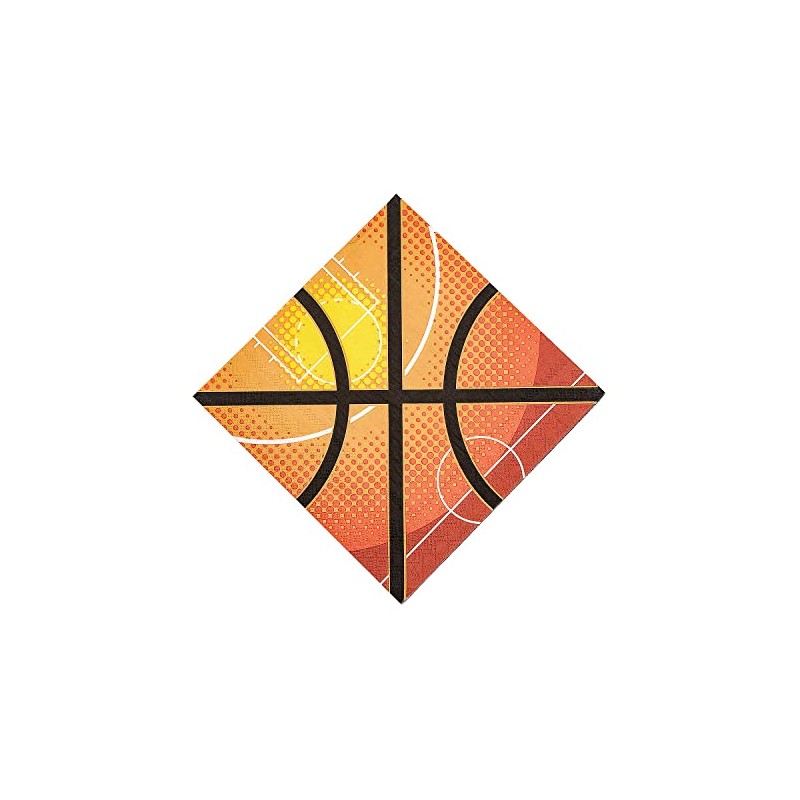 Basketball Luncheon Paper Napkins - 16 Pieces