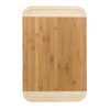 Two Tone Bamboo Cutting Board- Extra Thick, Eco Friendly and