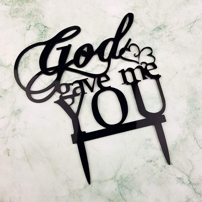 Decoración para tartas de boda de God Gave Me You