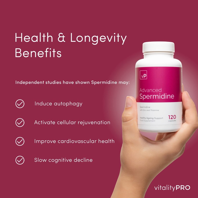 Natural Spermidine 4mg x 60 Capsules - Third Party Tested