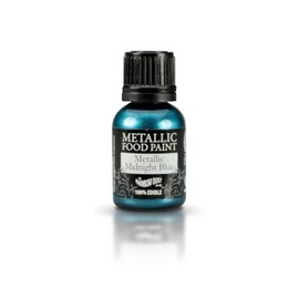 RAINBOW DUST Pearl Food Colouring, Edible Paint in Pearlescent Colours, Ready to Use, Easy to Apply, Create Cakes & Cupcakes with an Indulgent Shimmer - Peacock Blue 25ml