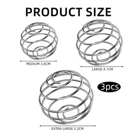 3 Pcs Stainless Steel Protein Shaking Cup Metal Ball, Stainless Steel Bottle Mixer Ball, Protein Shaker Wire Whisk Milkshake Blender Balls for Shaker Bottle Shakes Formula Mixing Stirring