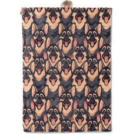 Aonimonis German Shepherd Dog Throw Blanket Gifts for Women, Soft Fuzzy Warm Cozy Flannel Blankets for Bedroom, Travel, Couch, Home Decor 50x60 in