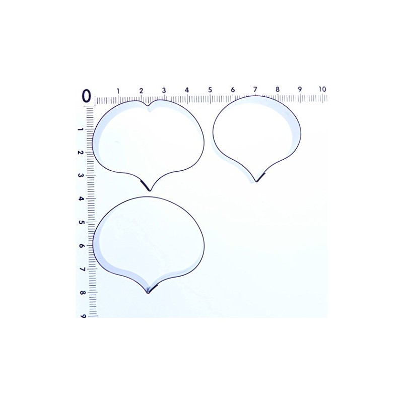 Valley Cutter Company Pansy Cookie Cutter Set - 3 Stainless