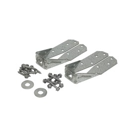 Simpson Strong-Tie DTT2Z-R2 DTT ZMAX Galvanized Deck Tension Tie for 2X Including 1-1/2 Inch Strong Drive SDS Screws, 14 Gauge Deck and Fence Connector (Pack of 2)
