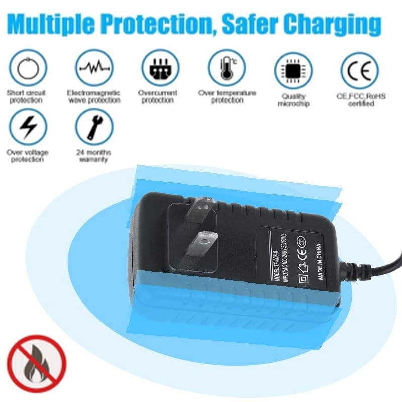 XWNV AC DC Adapter Compatible with Black & Decker VEC010BD