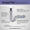 Snappy Trap Universal Bathroom Sink Drain Kit with Flexible P-Trap,