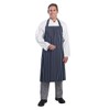 Whites Chefs Clothing Butchers Apron, Navy Blue with White Stripe,