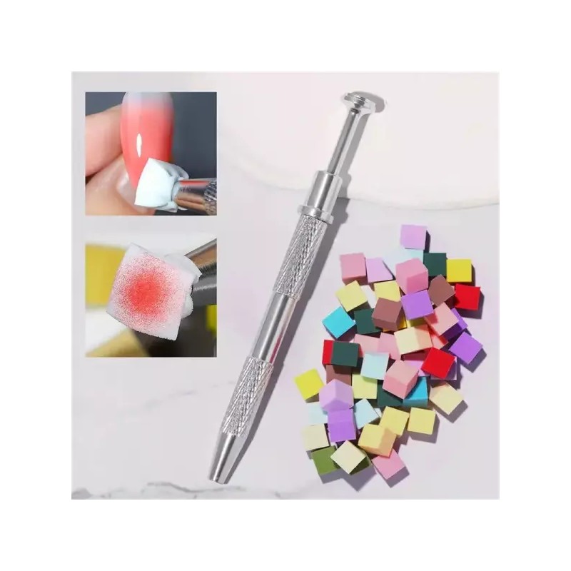 50Pcs/200Pcs 네일 아트 스폰지 세트 매니큐어 DIY 크리 에이 티브