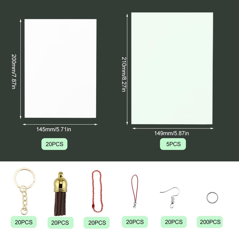 QIQN Shrink Film Set Key Ring Shrink Film Set Shrink