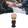 Shaving Brush, Portable Hair Brush, Black Curved Handle, Foaming Beard