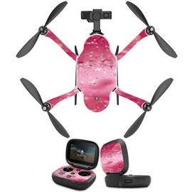 MightySkins Skin Compatible with GoPro Karma Drone Headphones wrap Cover Sticker Skins Pink Diamonds