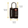 6-Pack TSA Approved 3-Digit Luggage Locks with Open Alert Indicator