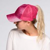 C.C Gorra de béisbol Lisa Hatsandscarf (BT-6), Glitter-Hot Pink, Talla