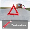 iplusmile 2pcs Foldable Reflective Triangles for Vehicles Weather Resistant Roadside
