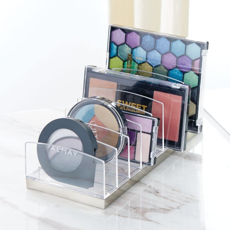 mDesign Kosmetik Organizer aus Kunststoff – Schminkaufbewahrung mit 9 Steckplätzen