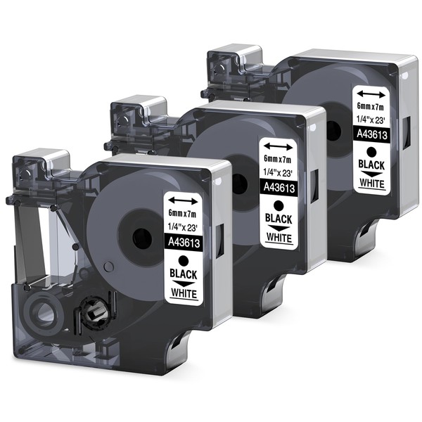 Oozmas Compatible with Dymo Label Tape 6 mm x 7