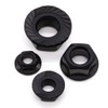 Glvaner 3/8-16 Stainless Steel Hex Flange Nuts, Hexagon Head Serrated