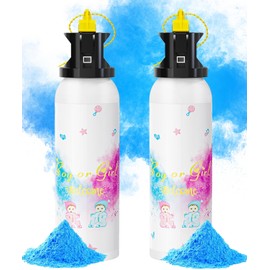 SRG Large Gender Reveal Fire Extinguisher Color Blaster | 2 Packs Baby Boy Blue Gender Reveal Extinguisher Smoke | Gender Reveal Decorations & Ideas | Long Lasting（Blue）