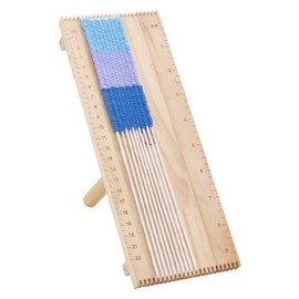 PH PandaHall Wooden Loom Kit Rectangular Jewellery Craft Weaving Looms DIY Hand Knitting Weave Wooden Knitting Loom Tools for Adults Beginners Crochet Craft Lovers, 10 x 20 x 20.5 cm