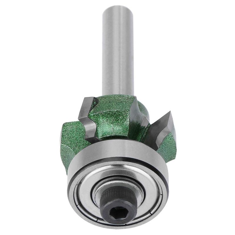 Edge Trimmer Bit, R1/R2/R3 Woodworking Milling Cutter 4 Teeth Trimming