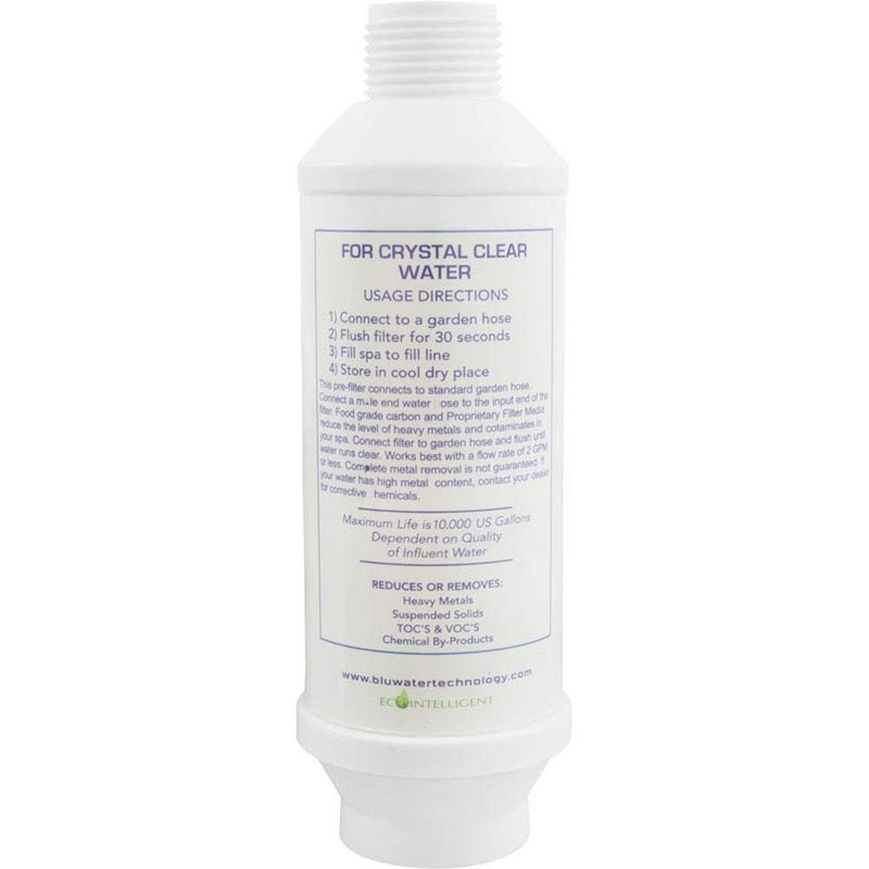 Pre-Filter, BluWater, 1200 gal, 5 Microns, Carbon Block