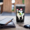 Yeti To Party Xmas Lighting Yeti Riding Llama Christmas Stainless