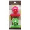 ミツヤ マグネットクリップ POPカラー 2個入り 桃/緑 POMC-01P-PG