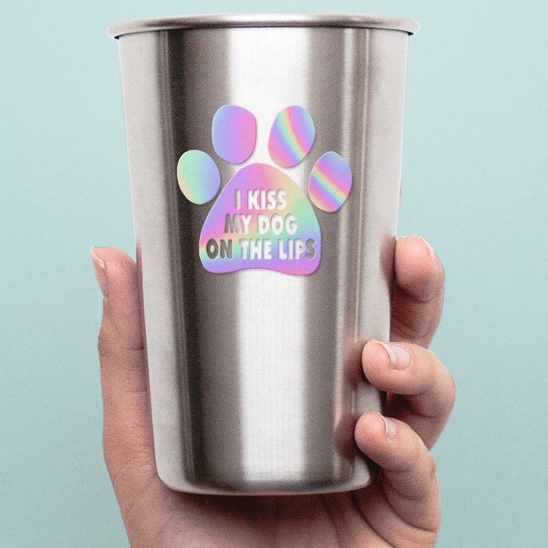 Decal Stickers of I Kiss My Dog On The Lips