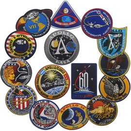 NASA Apollo Mission Apollo1 7 8 9 10 11 12 13 14 15 16 17 Patch Patch Set 60th Birthday Embroidered Patch
