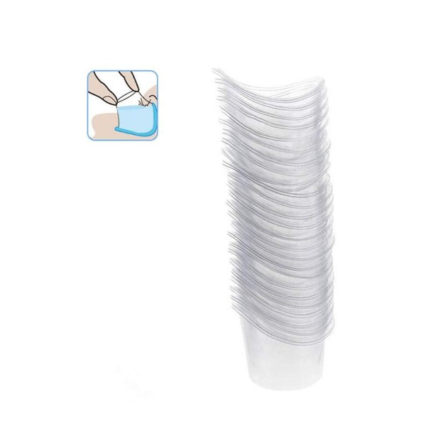 65 Pcs 5ml Disposable Eye Wash Cups Portable Plastic Measuring Cup Eye Flush Cleaning Cups