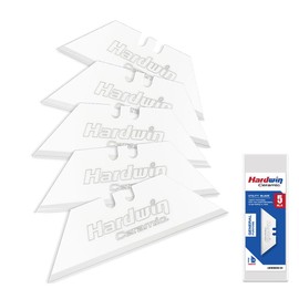 HARDWIN Premium Zirconia Ceramic Utility Knife Blades - 5Pack Replacement Blades, Rustproof & Long-Lasting for Craft Projects, Precision Box Cutting & Universal Utility Knives