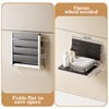 AKIMRABY Folding Shower Seat Wall Mounted, 15" Folding Shower Bench